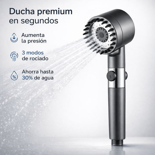 CABEZAL DUCHA CON MASAJEADOR DE ALTA PRESIÓN