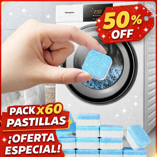 PASTILLAS LIMPIADORAS Y ELIMINADORAS DE OLORES PARA LAVADORAS