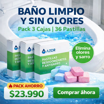 PASTILLAS ANTI OLOR PARA BAÑO